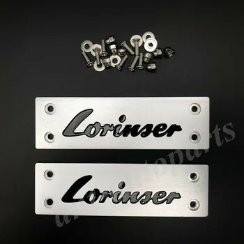 

2pcs Metal Lorinser Logo Car Floor Mat Carpet Emblem Badge Trunk Rear Tailgate