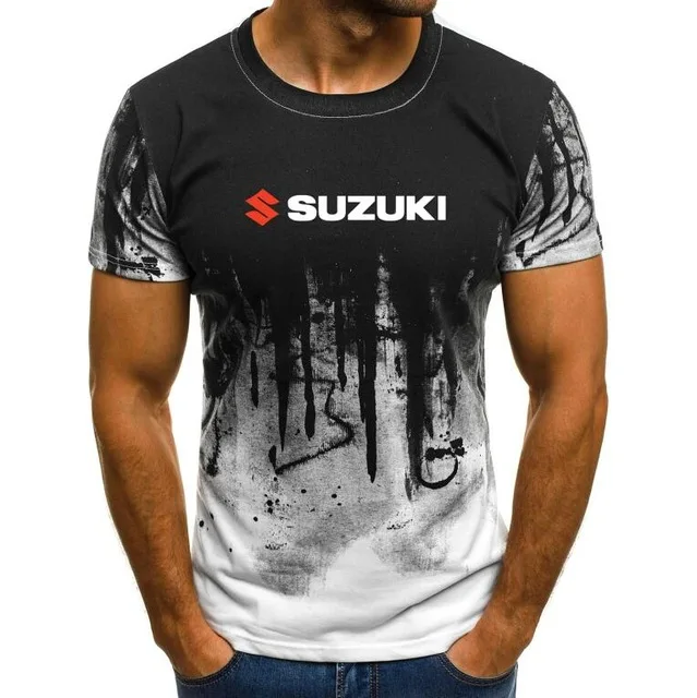 Летние мужские футболки с коротким рукавом 1 для Сузуки наклеяка на гоночный автомобиль футболки с принтом топы с чернилами напечатаны мужские повседневные футболки - Цвет: 17