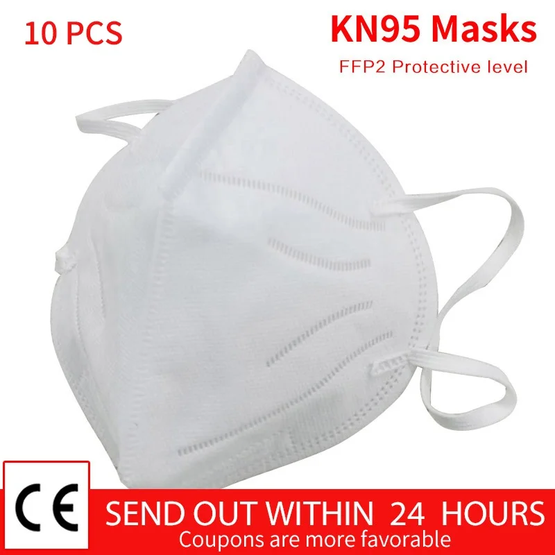 

KN95 mask ffp2 respirator Disposable Protective Masks Mouth Face respirato N95 95% Filtration Mouth Masks