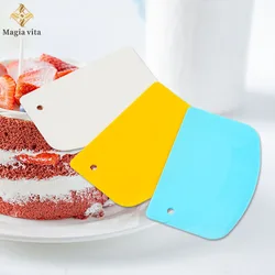 Fondant Pastry Cutter Plastic Cake Cream Spatula Dough Butter Batter Scraper Baking For Baking Cutting Tools Kitchen Gadgets