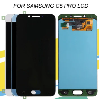 

HH 5.2inch For Samsung Galaxy C5 Pro Lcd Touch Digitizer Sensor Glass Assembly Replacement C5010 Display Free Shipping+Tools