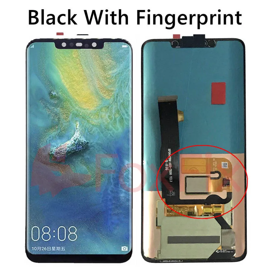 For Huawei Mate 20 Pro LCD Display Touch Screen With Frame+Fingerprint Sensor For LYA-L29 Huawei Mate 20 Pro LCD Screen AMOLED