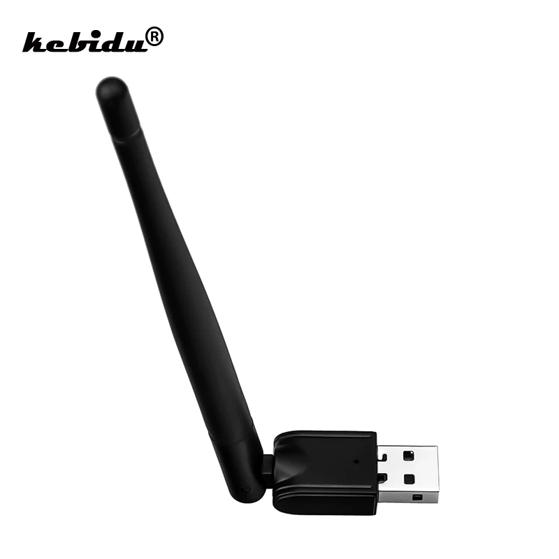 Беспроводная сетевая карта Kebidu USB 2.0 Wi-Fi 150M 802.11 b/g/n LAN-адаптер с поворотной антенной