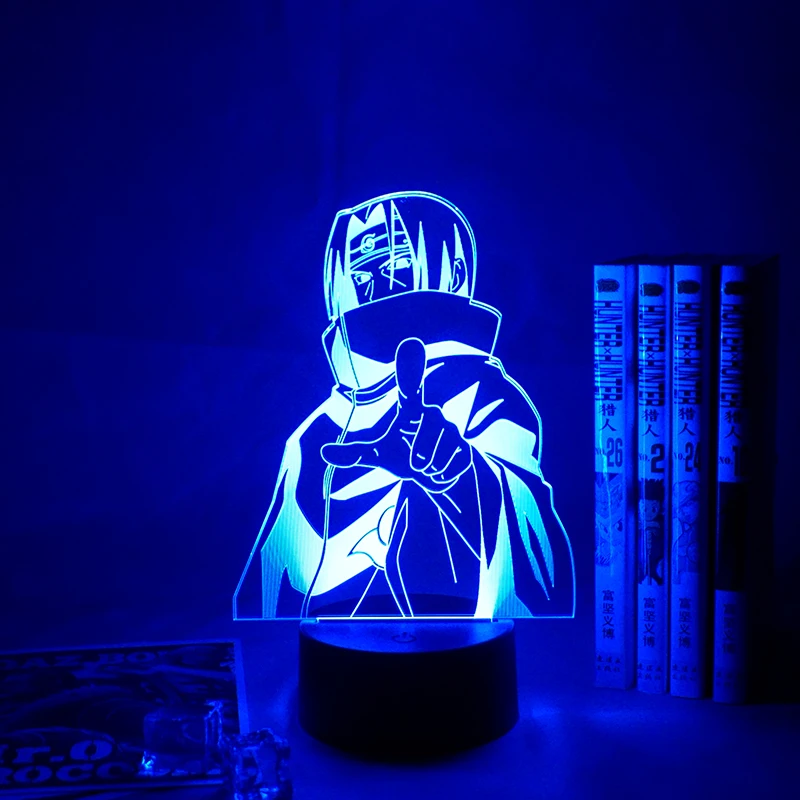 

Anime Naruto 3d Lamp Itachi Uchiha Figure Nightlight for Child Bedroom Decor Cool Birthday Gift Colorful Led Night Light Itachi