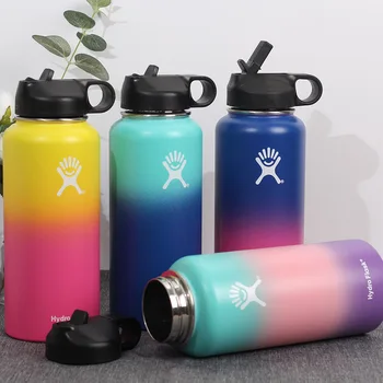 

2020 New Hydro Flask Water Bottle with Straw Hydroflask Stainless Steel Water Bottles 40oz Outdoors Sports Drink Bottle