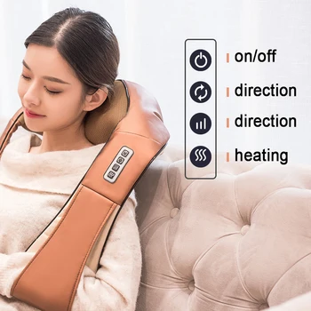 

Multi-function Massage Shawl Electric Roller Heat Kneading Massager Shoulder And Neck Cervical Vertebra Manipulation Instrument