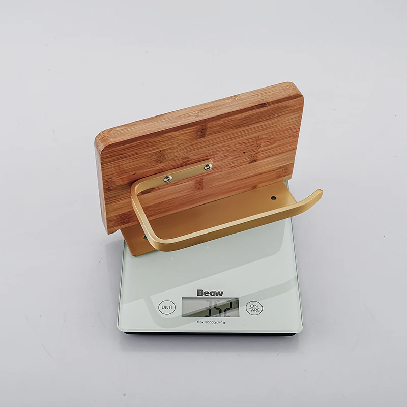 욕실 종이 홀더 대나무 금속 종이 선반, 화장지 홀더 벽 종이 랙