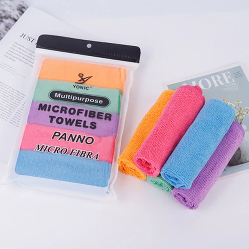 

Multi-functional Colorful Dishcloth Soft Absorbent Microfiber Kitchen Cleaning Cloth Car Cleaning Cloth
