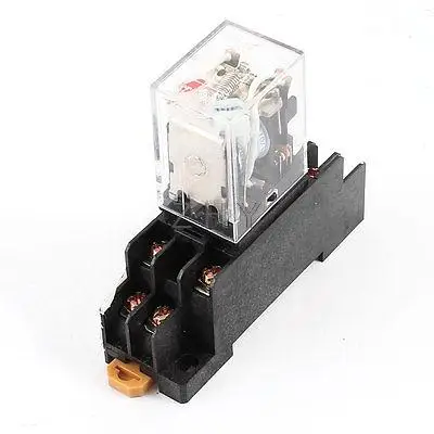 

AC 110/120V Coil DPDT 8 Pin Red LED General Purpose Power Relay w Socket