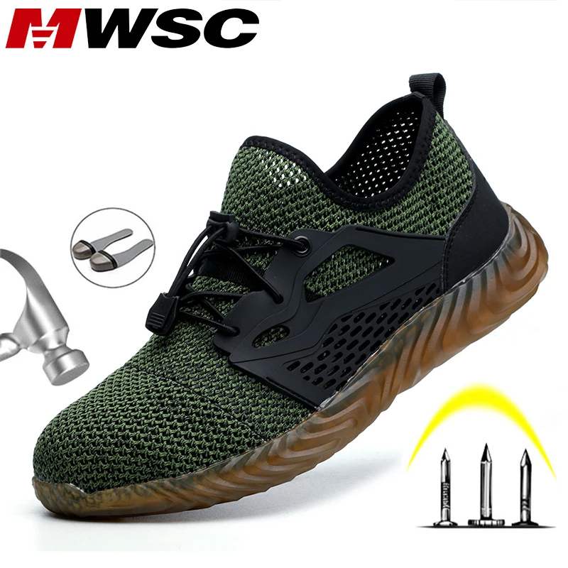 Big Sale Work-Shoes Safety-Sneakers Steel Indestructible Male Anti-Smashing S3 MWSC for Men Toe-Cap oRKmX7Zjb