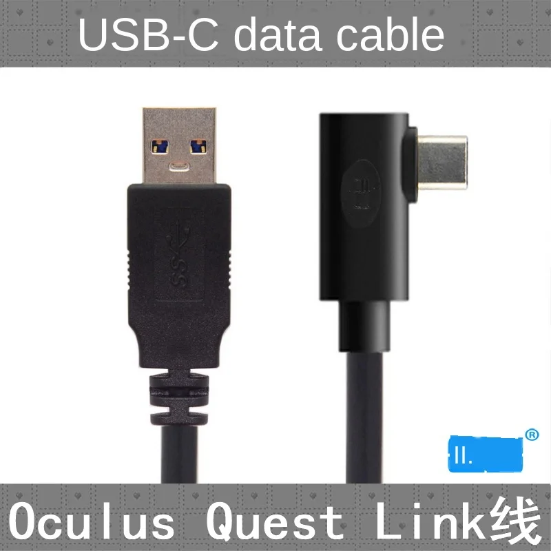 Для Oculus Link USB C Steam VR Quest/2 Type 3 1 кабель для передачи данных налокотный выбор