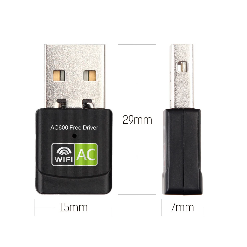 Creacube свободный привод с USB Wifi адаптер 600 Мбит/с Wi fi 5,8 ГГц 5G USB Ethernet PC Wi-fi адаптер LAN Wifi ключ AC Wifi приемник