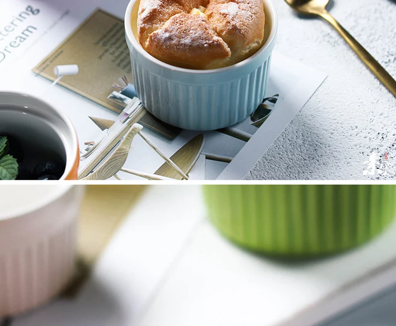 Керамическая форма миска для торта кремовый фарфор конфеты суфле пудинг выпечка десерт йогурт миски маленькая чашка для закусок несколько цветов N h1