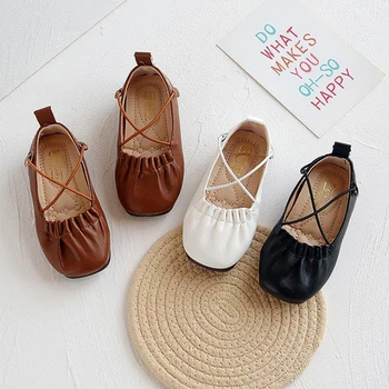 

Kids Shoes Girls Shoes PU Leather Shoes Princess Mary Jane Flats Shoes Girls