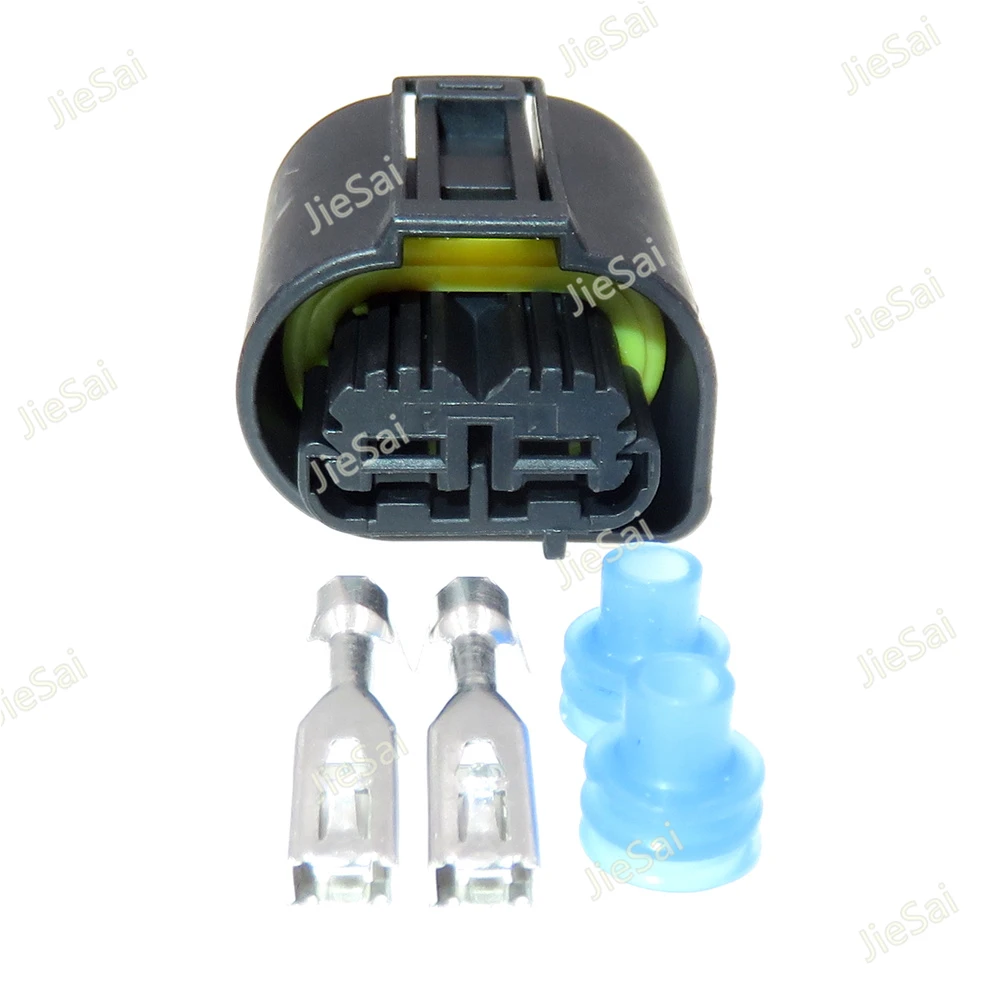 Connecteur Capteur Température Audi - 2 Broches, 135mm - Compatible A4 A6 A8 Q5 Q7 - Remplace 1J0973702