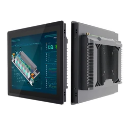 Panneau tactile industriel sans ventilateur de 19 pouces, noyau d'ordinateur i3 3217U, capacitif, avec wifi, résistant aux hautes et basses températures 