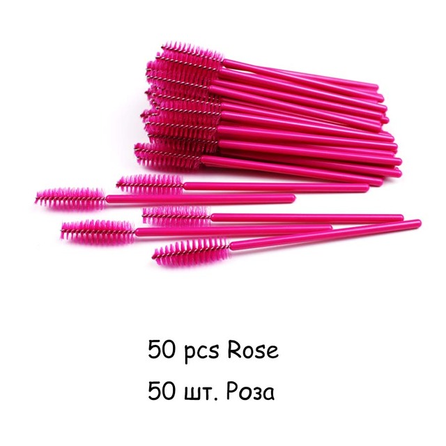 Crystal Eyelashes Brush Comb 25/50Pcs Eye Lashes Extension Mascara Wands Makeup Professional Makeup Beauty Tool