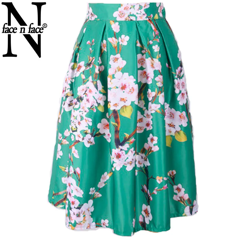 Новое Стильное женское платье в европейском и американском стиле, Высококачественная плиссированная эластичная юбка с принтом