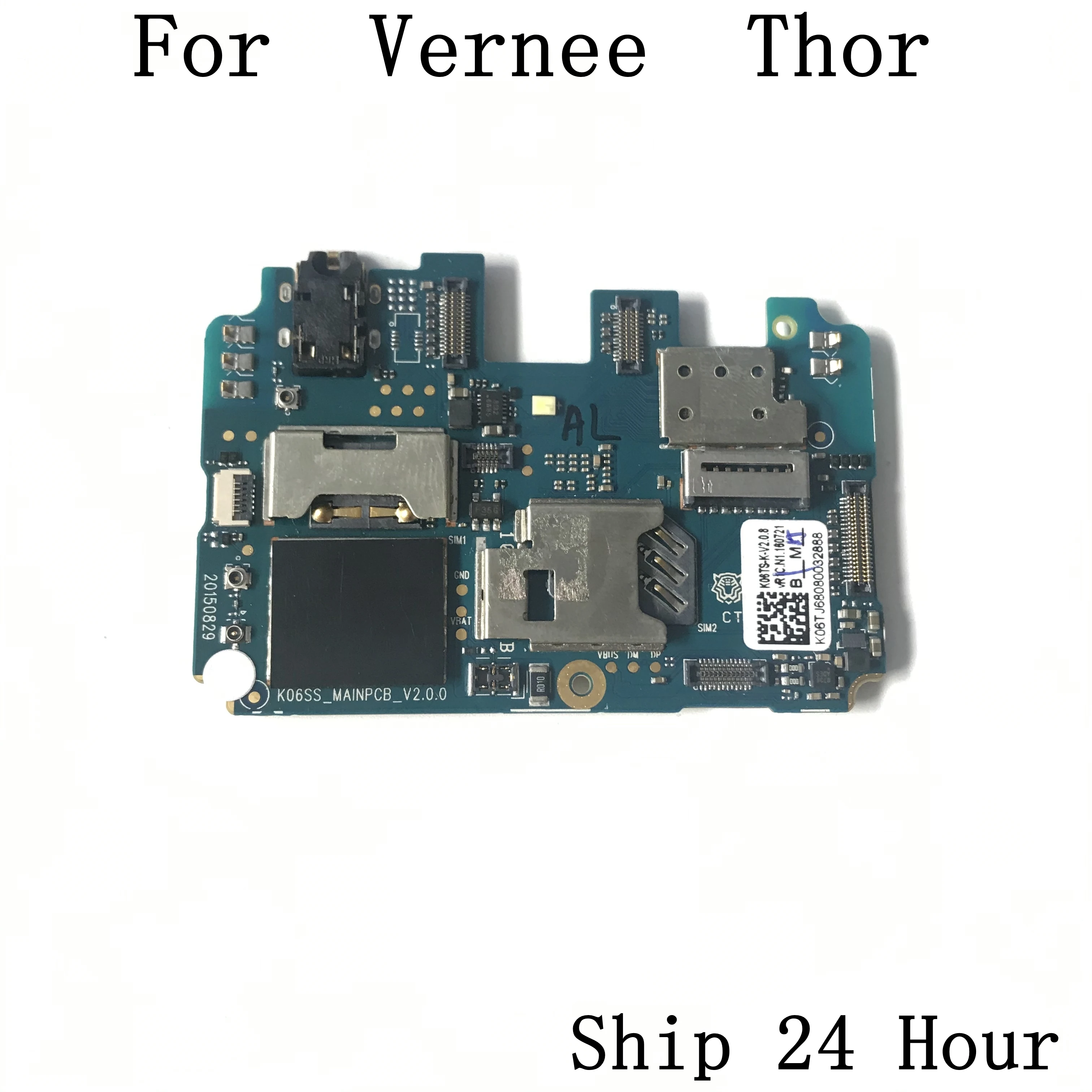 

Vernee Thor Used Mainboard 3G RAM+16G ROM Motherboard For Vernee Thor Repair Fixing Part Replacement Free Shipping