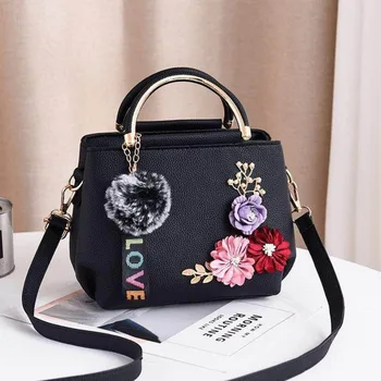 

Vintage Solid Flower Women Handabgs 2020 New Ball Love Shoulder Crossbody Bag Fashion Simple Elegant Dinner Bag B015