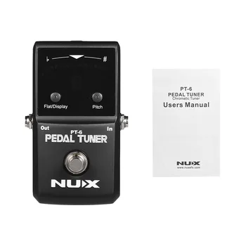 

Hot New PT-6 Chromatic Tuner Pedal Supports Flat & A4 Tuning LED Display Full Metal Shell Guitar Parts