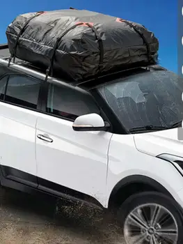 

Car Roof Bag Cargo Carrier 15 Cubic Feet Waterproof Rooftop with 8 Reinforced Straps Car Roof Bag Large Capacity Car Roof Bags