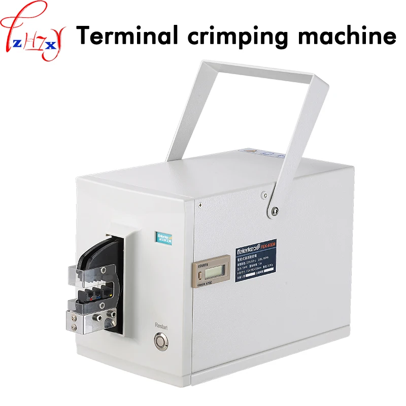 

1PC 110/220V Electric end - end - wire machine tools FEK-60EM line pressing pliers electric terminal crimping machine