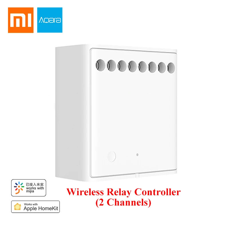  Original Xiaomi Mijia Aqara Two-way control module Wireless Switch Relay Controller 2 channels Work - 32999133936