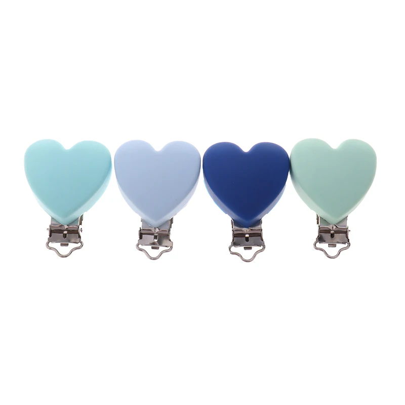 ATOB10pcs Silicone Metal Pacifier Clips Holders Baby Accessories Heart Baby Teething Necklace Clip Childen's Goods Nipple Holder ATOB10pcs Silicone Metal Pacifier Clips Holders Baby Accessories Heart Baby Teething Necklace Clip Childen's Goods Nipple Holder
