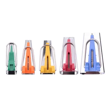 

4/5pcs/Set Sewing Accessories Bias Tape Makers - 5size 6/9/12/18/25MM bias binding tape maker