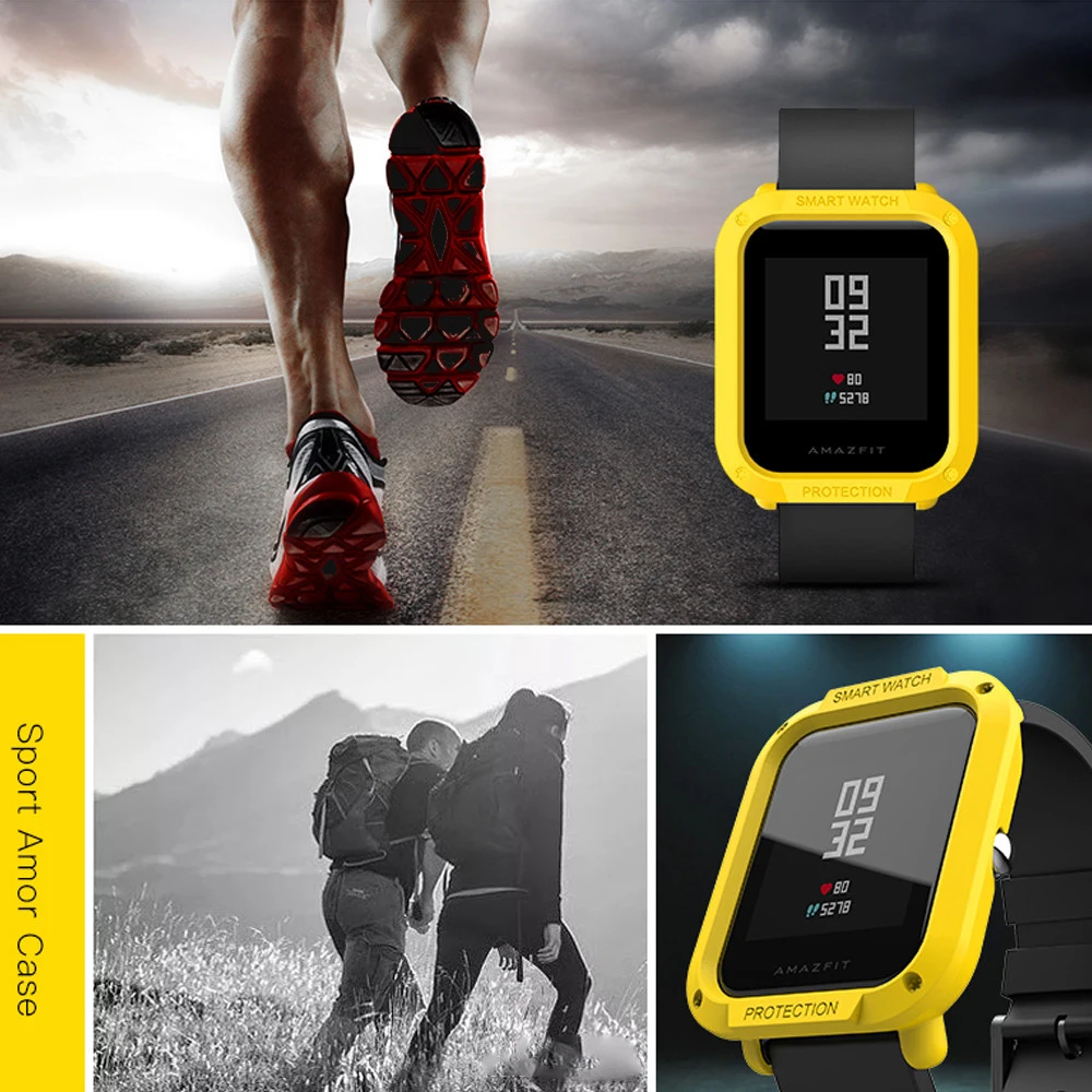 Защитный чехол для корпуса ПК для Huami Amazfit Bip Lite Smart протектор для часов ударопрочный цветной пыленепроницаемый корпус для часов