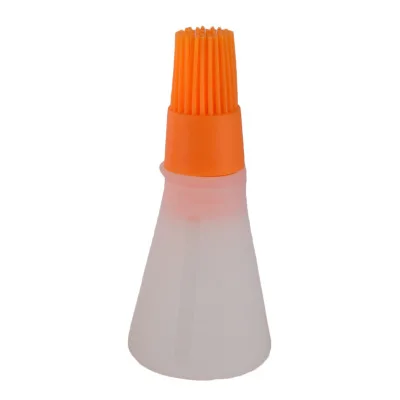Кухня утолщаются мед щетка для бутылки с маслом Портативный Силиконовый контроль барбекю инструмент гаджеты выпечка барбекю развертки горшок торт CB4610 - Цвет: Orange