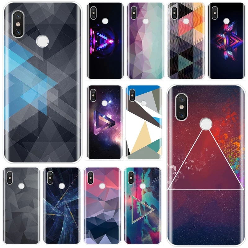 Мягкий силиконовый чехол из ТПУ с геометрическим рисунком для телефона xiaomi 4 5 5S