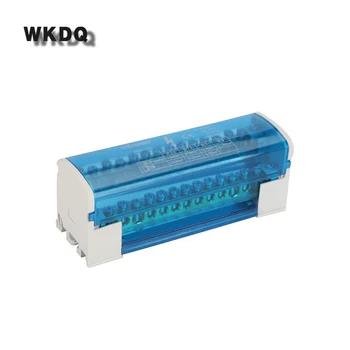 

WKH411 Din Rail Terminal Blocks Modular Screw Connection Power Distribution Block Box Universal Electric Wire Junction Box