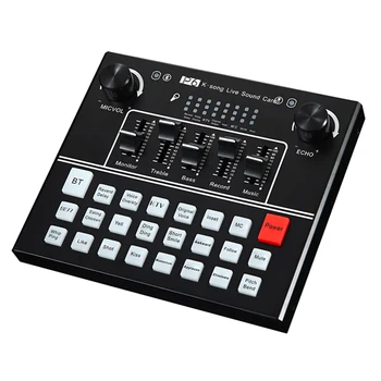 

External Plug And Play Studio Live Sound Card Multifunction Bluetooth Audio Dual Microphone Home English Version