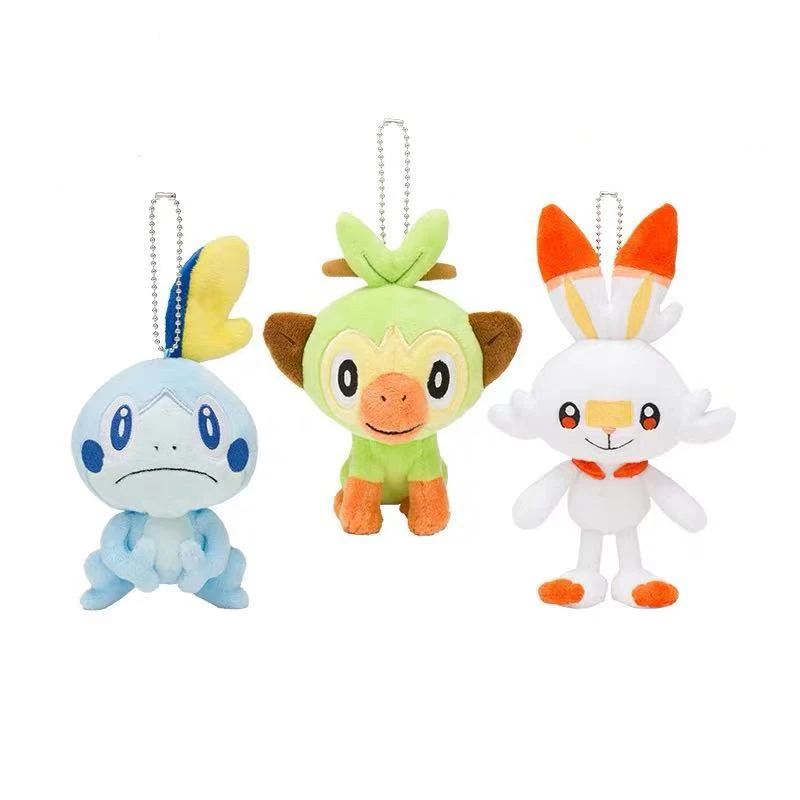 Новинка Sobble Scorbunny Grookey плюшевая Милая японская аниме игра игрушки эльф кукла подарок на день рождения для ребенка
