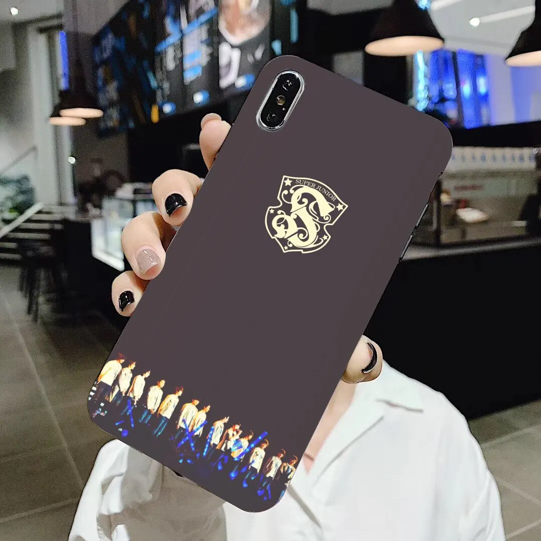 Super junior с логотипом для нового iPhone 11 Pro 4 4S 5 5S SE 5C 6 6S 7 8 X XR XS Plus Max iPod Touch Потрясающие