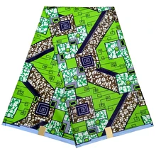 Полиэстер африканская ткань Анкара батик с принтами настоящий голландский воск Высокое качество Африканский швейный материал для вечерние платья 6 ярдов