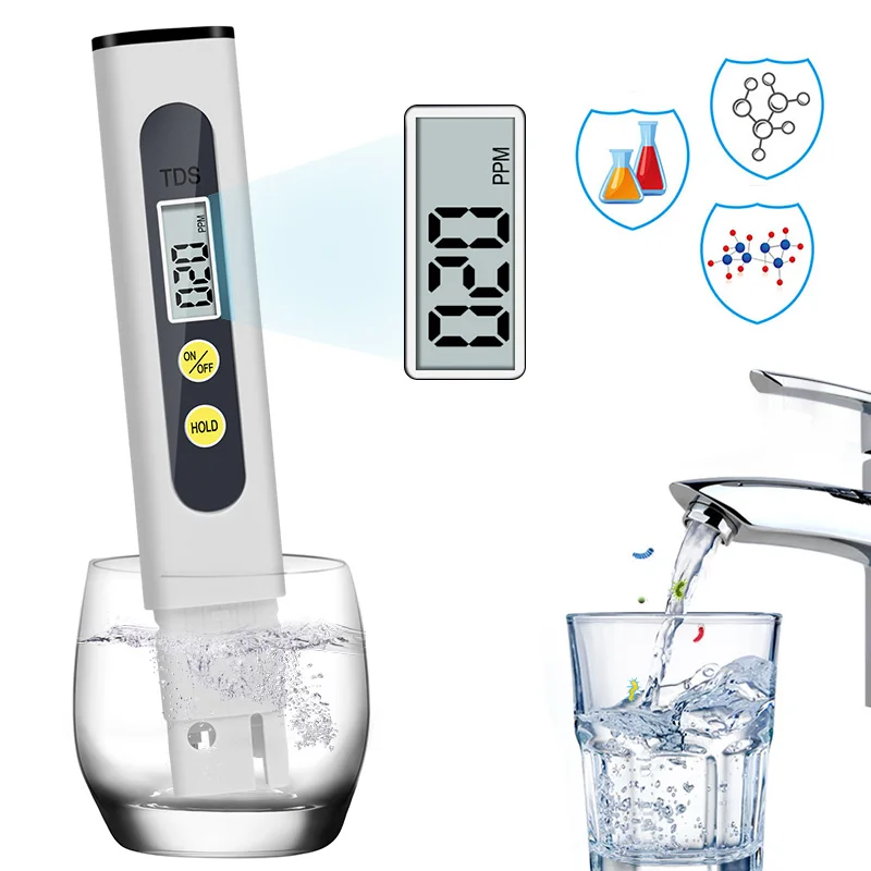 Digital TDS Meter Tester Portable Pen 0.01 High Accurate Filter Measuring Water Quality Purity Test Tool for Aquarium Pool