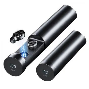 

Wireless Bluetooth Headphone Mini Invisible Earphones LED Power Digital Display TWS Sport Stereo Earset Noise Reduction
