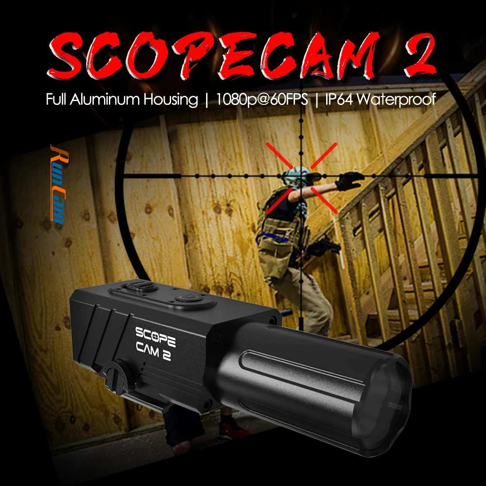 RunCam Scope Cam 2 Scope Cam Airsoft Paintball Gel Ball Zoom Camera