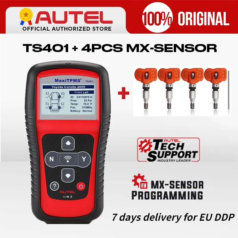 Autel MaxiTPMS TS401 TPMS диагностический инструмент активация давления в шинах 433 МГц 315