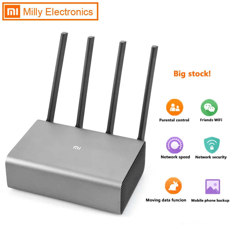  Xiaomi Mi Router Pro R3P 2600Mbps Wi-fi wi fi Smart Wireless Wifi Router 4 Antenna Dual Band 2.4GHz - 32803653864