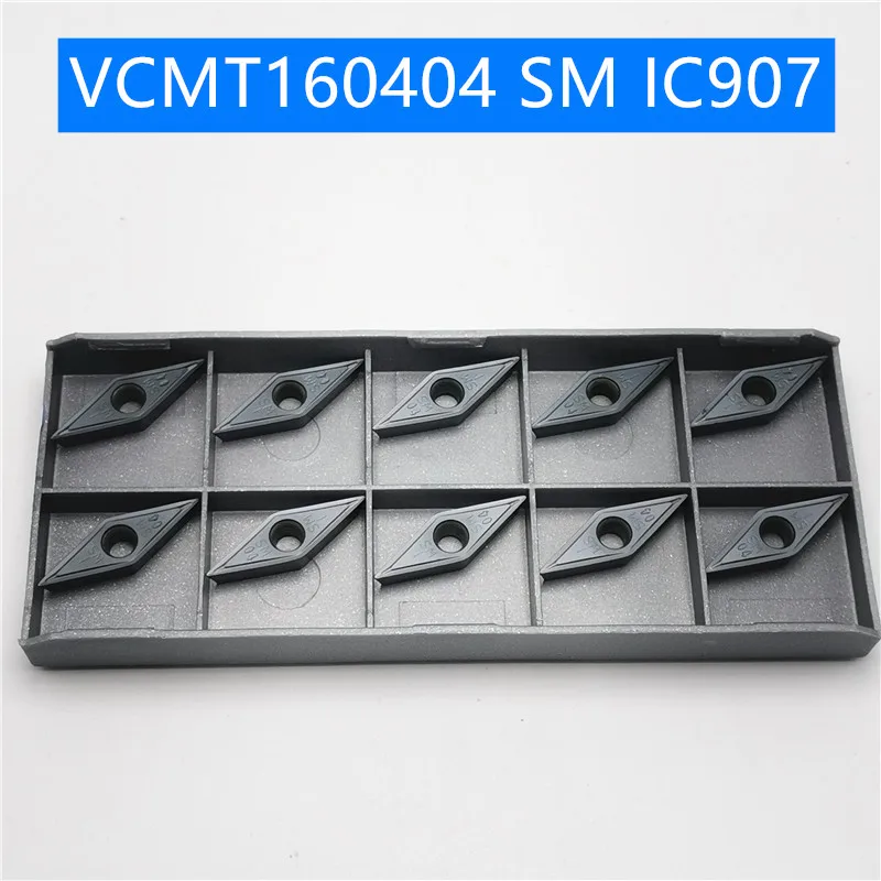 VCMT160408 SM IC908 IC907 VCMT160404 SM IC908 IC907 поворотные твердосплавные вставки токарный станок фреза резак Режущий инструмент для ЧПУ