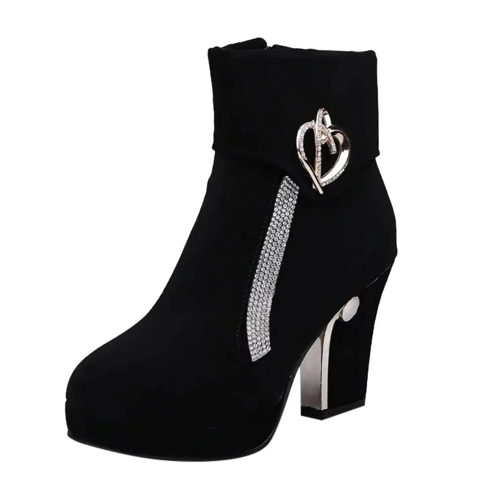 ladies diamante ankle boots