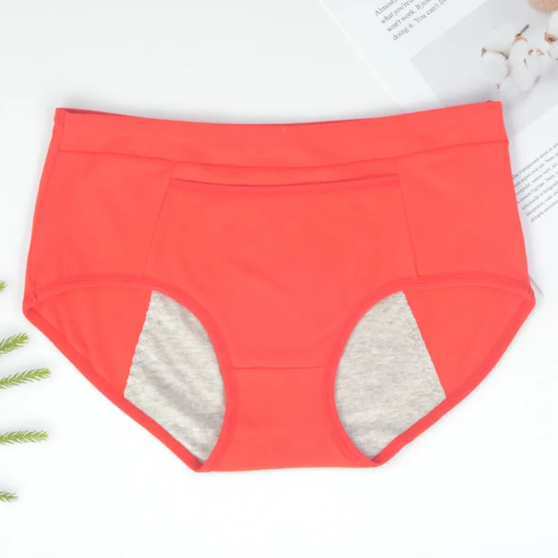 Women's underwear leakage-proof absorbent menstrual pants women's underwear set cotton briefs waist warm 2021 women's underwear ladies panties Panties