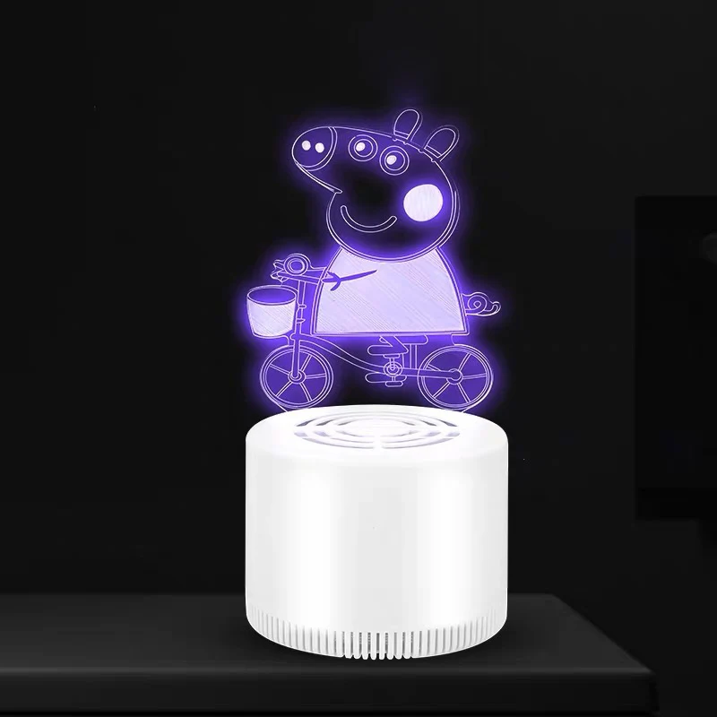 Романтическая Ингаляционная Usb лампа ловушка для москитов светильник спальни с 3D