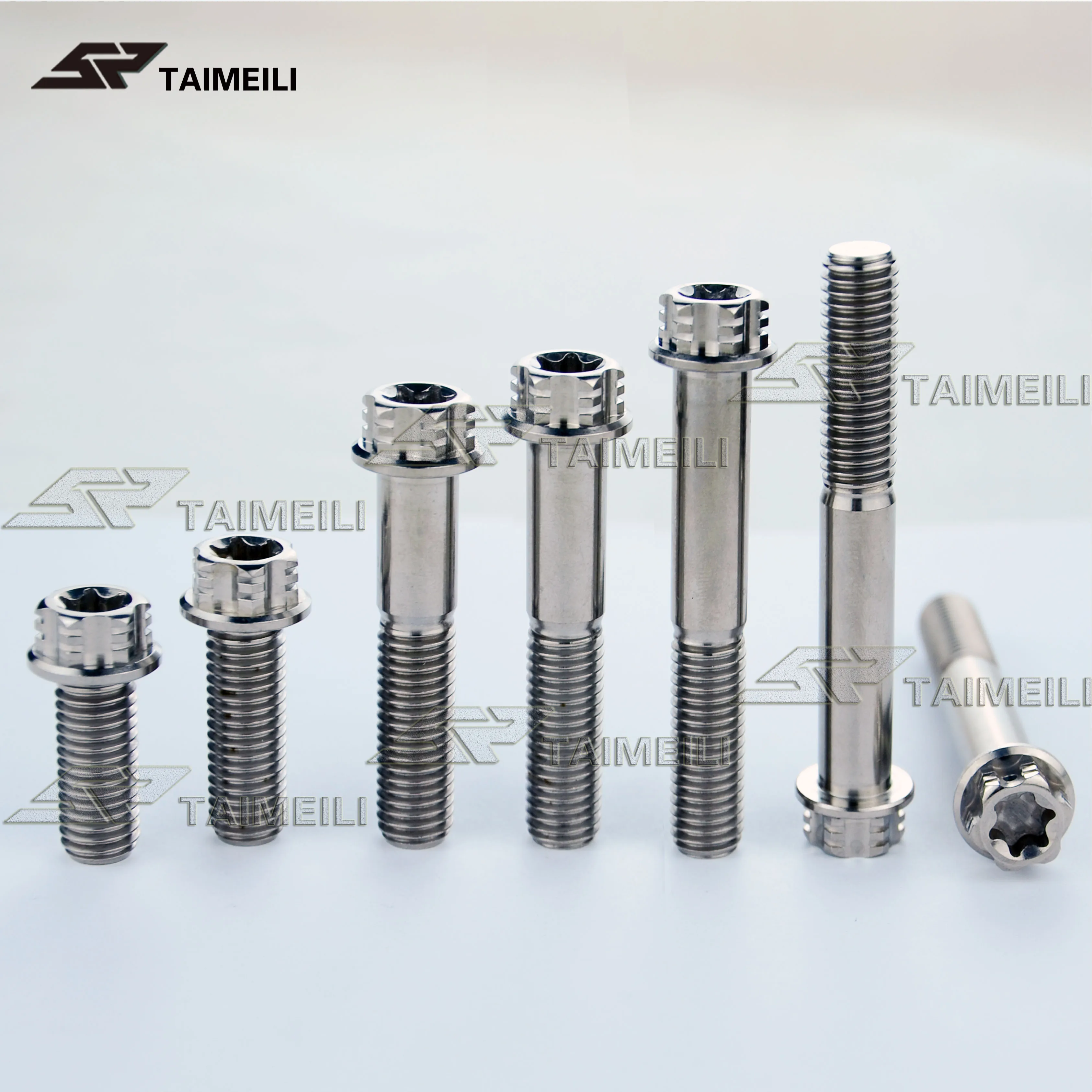 TAIMEILI Титан винт с шестигранной головкой Винт с фланцем M10x25/3035/40/55/60/70 мм Шаг резьбы 1,25/1,5 тормоза мотоцикла