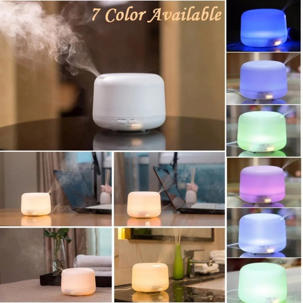 

Colorful Remote Control Anti-dry Air humidification Aroma Lamp 300ML Oil Aromatherapy Electric Mist Maker for Home Office room