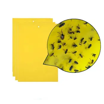 

30Pcs Yellow Sticky Glue paper Insect Trap Catcher Summer Kill Fly Aphid Wasp Lot Pests Killer Pest Control Home Garden Supplies